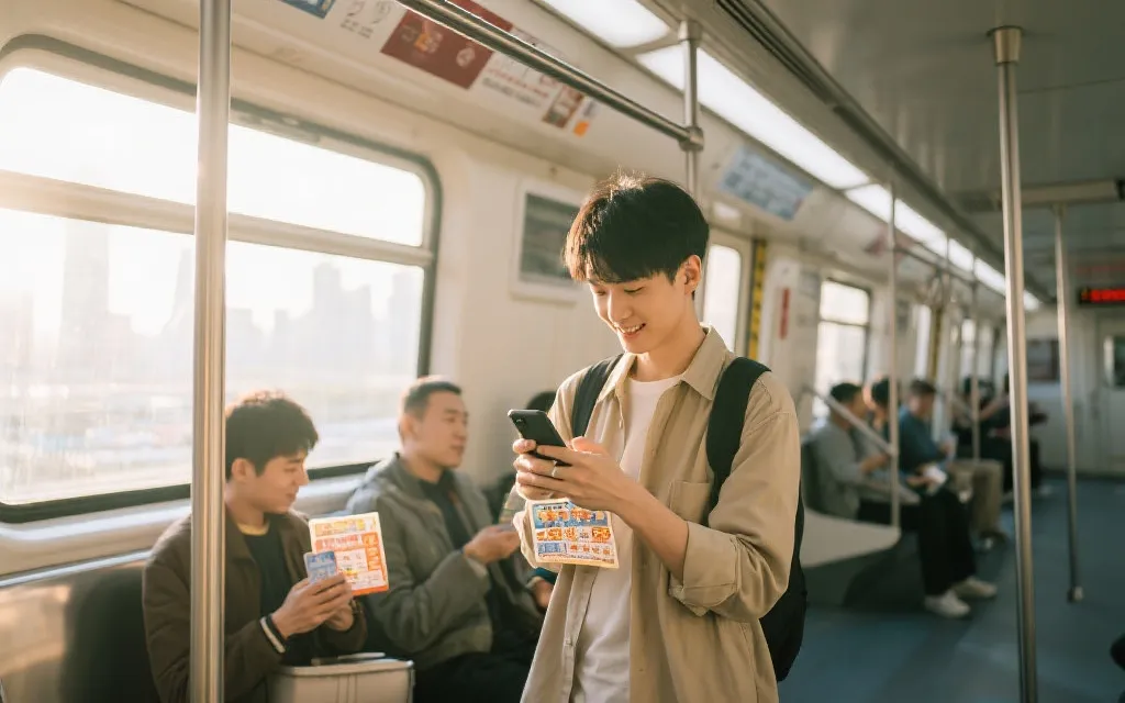 移动购票场景,用户在智能手机上轻松购彩